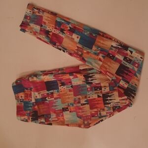 Lularoe Disney castle print one size leggings